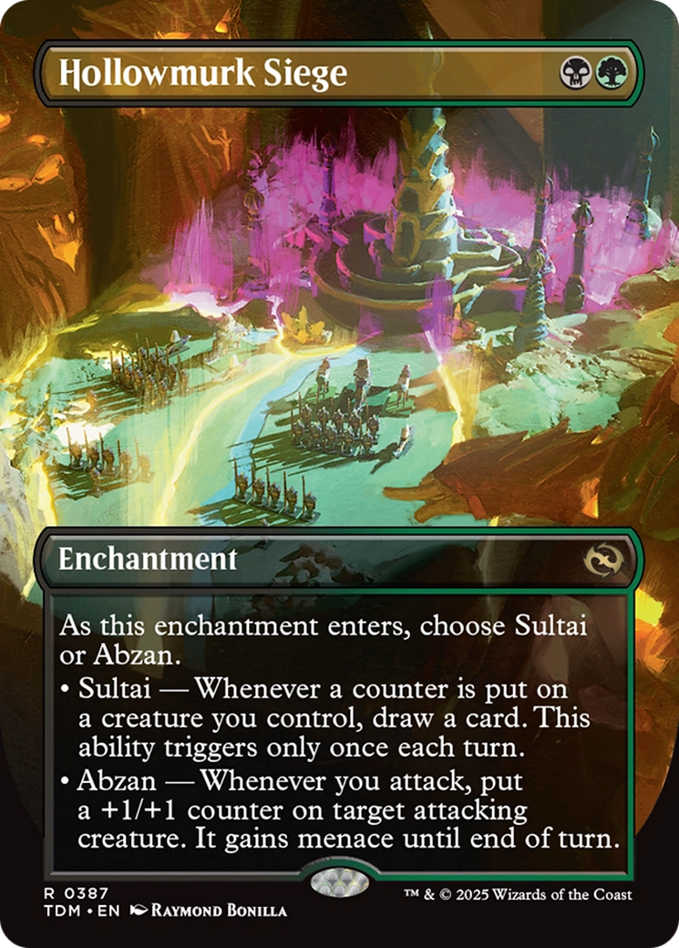 Hollowmurk Siege (Borderless) [Tarkir: Dragonstorm] | L.A. Mood Comics and Games