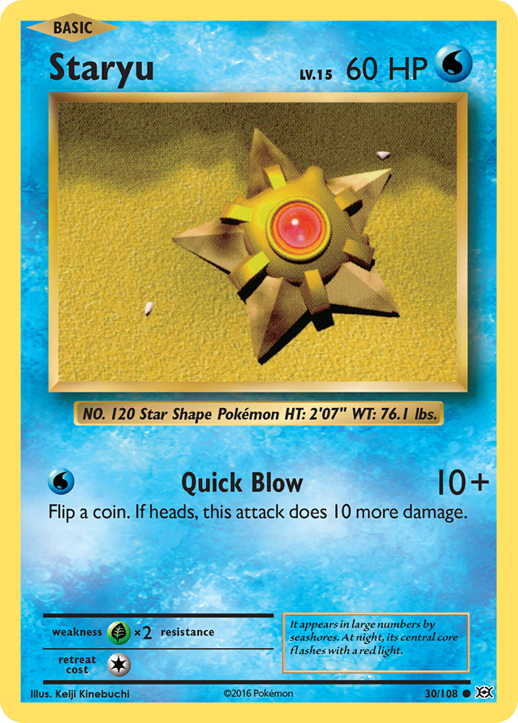 Staryu (30/108) [XY: Evolutions] | L.A. Mood Comics and Games