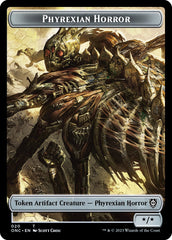 Phyrexian Wurm // Phyrexian Horror Double-Sided Token [Phyrexia: All Will Be One Commander Tokens] | L.A. Mood Comics and Games