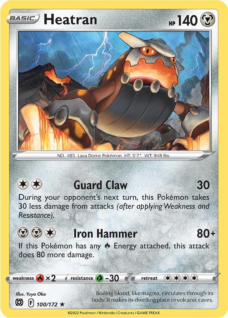 Heatran (100/172) [Sword & Shield: Brilliant Stars] | L.A. Mood Comics and Games