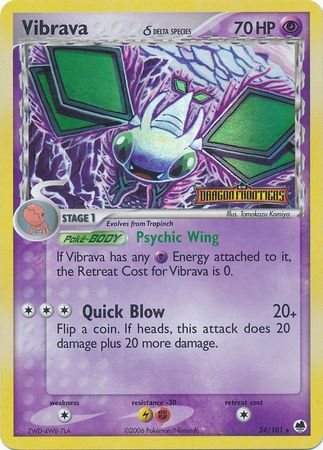 Vibrava (24/101) (Delta Species) (Stamped) [EX: Dragon Frontiers] | L.A. Mood Comics and Games