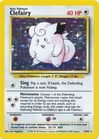 Clefairy (5/102) [Base Set Unlimited] | L.A. Mood Comics and Games