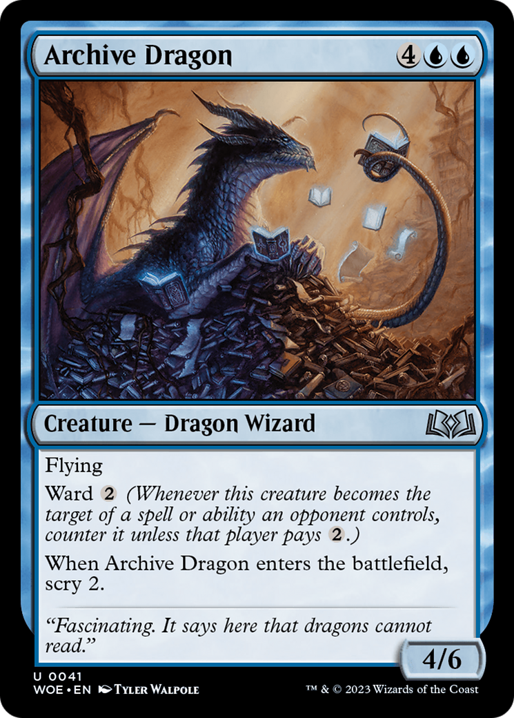 Archive Dragon [Wilds of Eldraine] | L.A. Mood Comics and Games