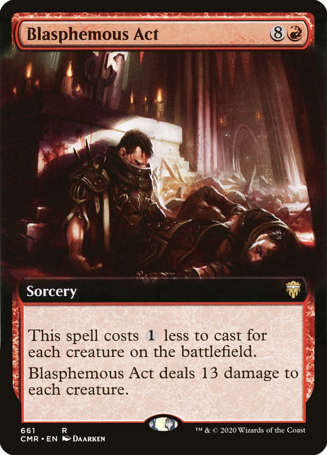 Blasphemous Act (Extended Art) [Commander Legends] | L.A. Mood Comics and Games