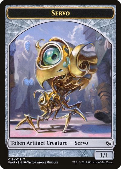 Servo // Dragon Double-Sided Token [Challenger Decks 2020 Tokens] | L.A. Mood Comics and Games