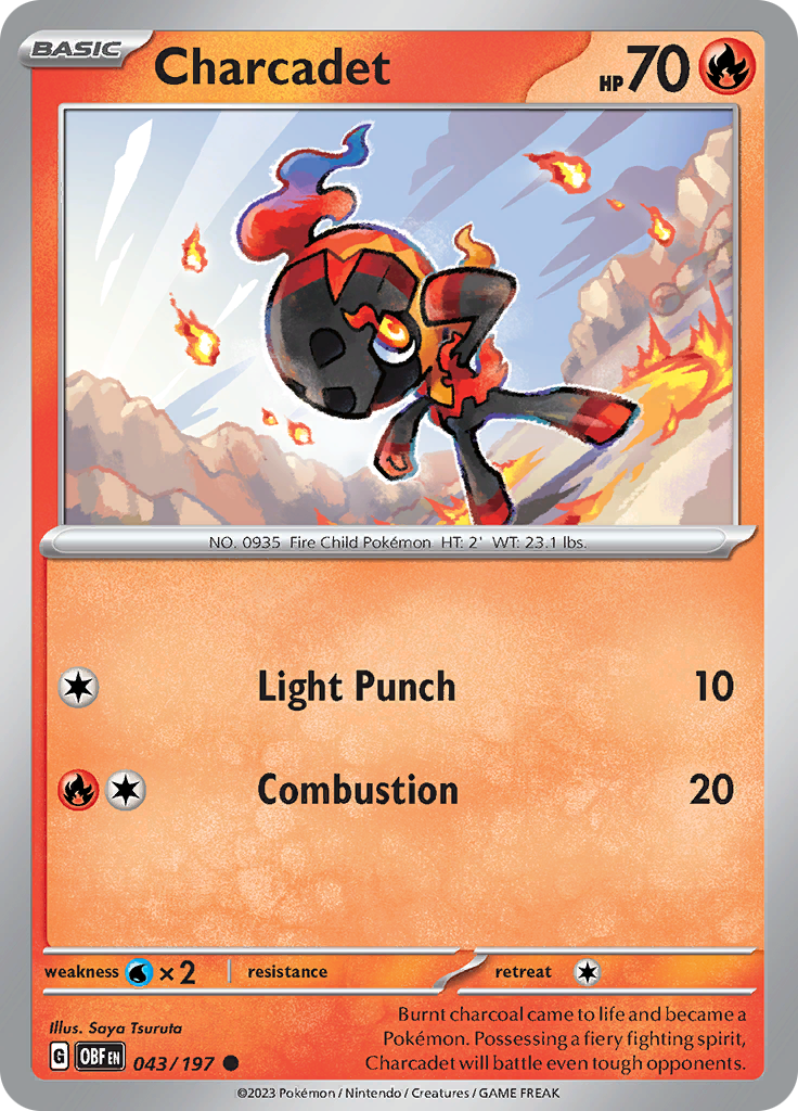 Charcadet (043/197) [Scarlet & Violet: Obsidian Flames] | L.A. Mood Comics and Games