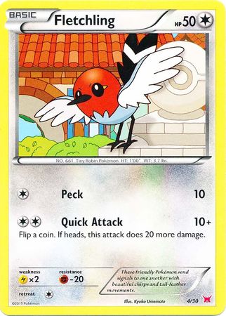Fletchling (4/30) [XY: Trainer Kit 2 - Latias] | L.A. Mood Comics and Games