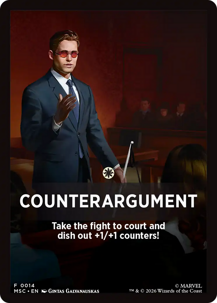 Counterargument Theme Card [Marvel Super Heroes Commander] | L.A. Mood Comics and Games