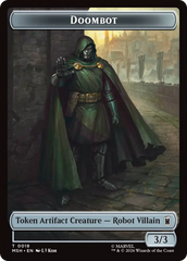 Merfolk // Doombot Double-Sided Token [Marvel Super Heroes Tokens] | L.A. Mood Comics and Games