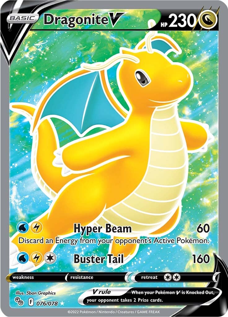 Dragonite V (076/078) [Pokémon GO] | L.A. Mood Comics and Games