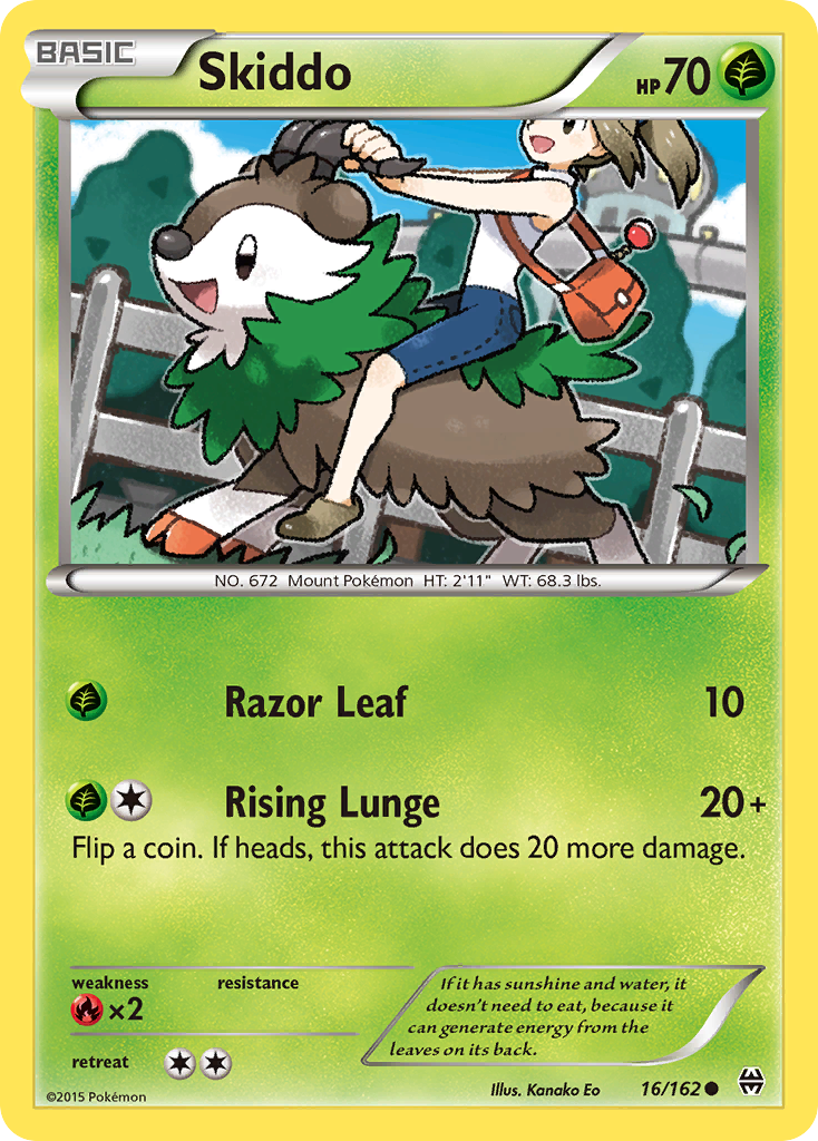 Skiddo (16/162) [XY: BREAKthrough] | L.A. Mood Comics and Games