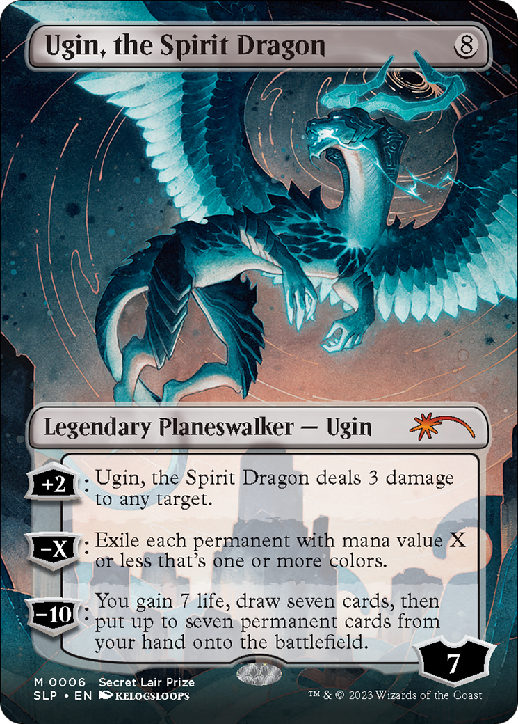 Ugin, the Spirit Dragon (Borderless) [Secret Lair Showdown] | L.A. Mood Comics and Games