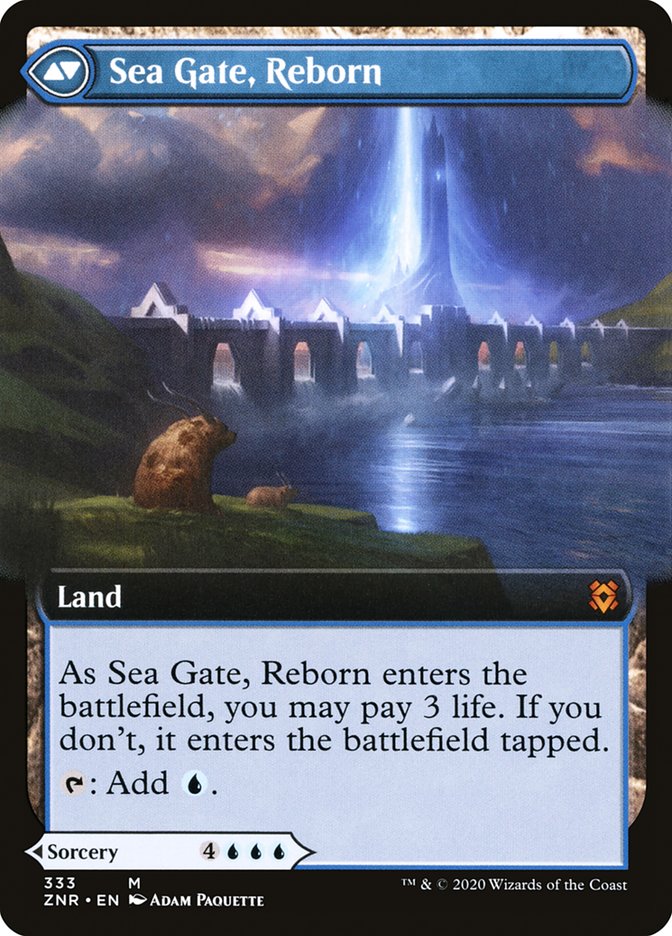 Sea Gate Restoration // Sea Gate, Reborn (Extended Art) [Zendikar Rising] | L.A. Mood Comics and Games