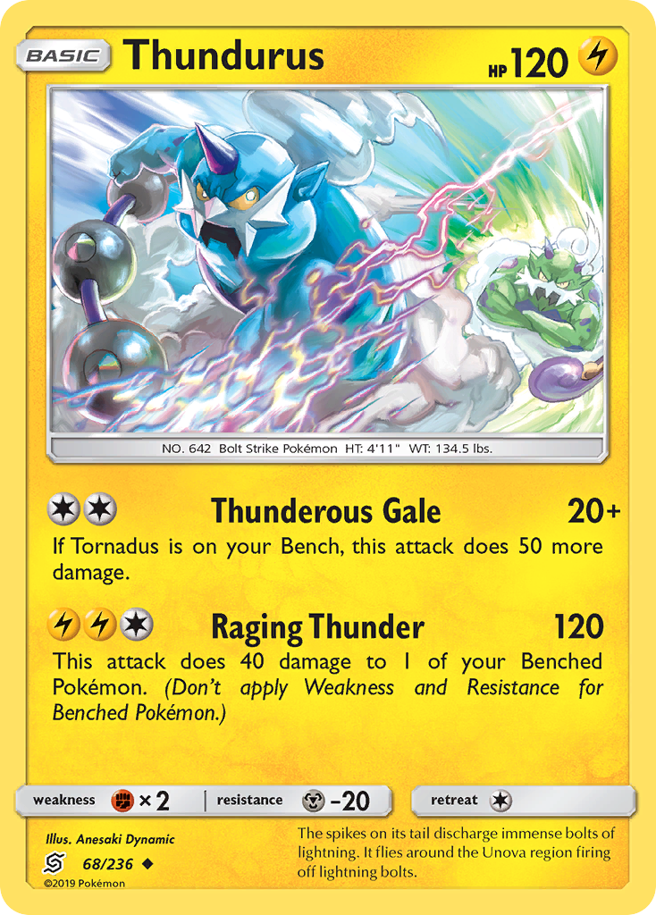 Thundurus (68/236) [Sun & Moon: Unified Minds] | L.A. Mood Comics and Games