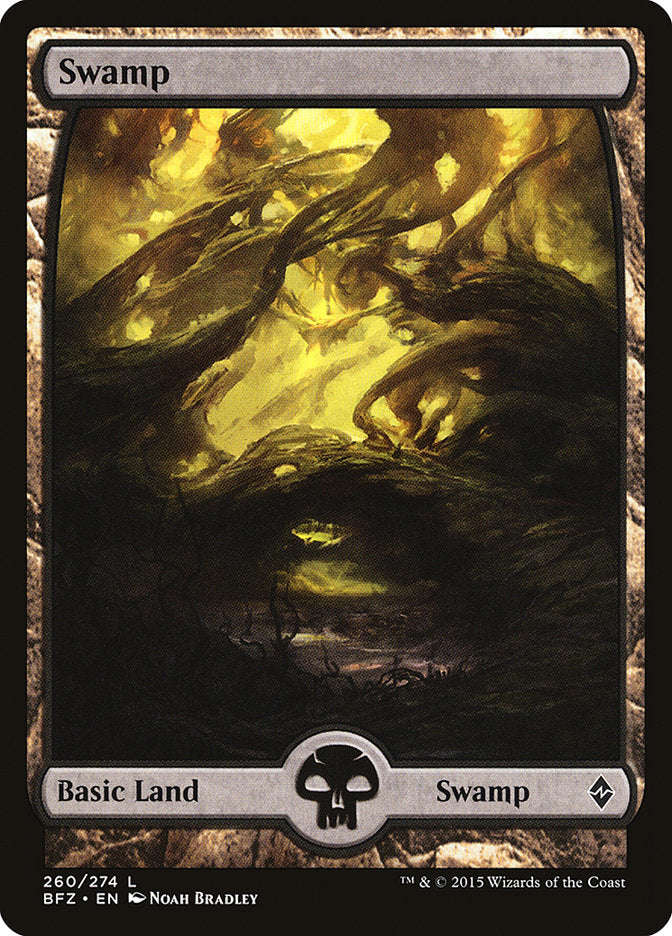 Swamp (260) (Full Art) [Battle for Zendikar] | L.A. Mood Comics and Games