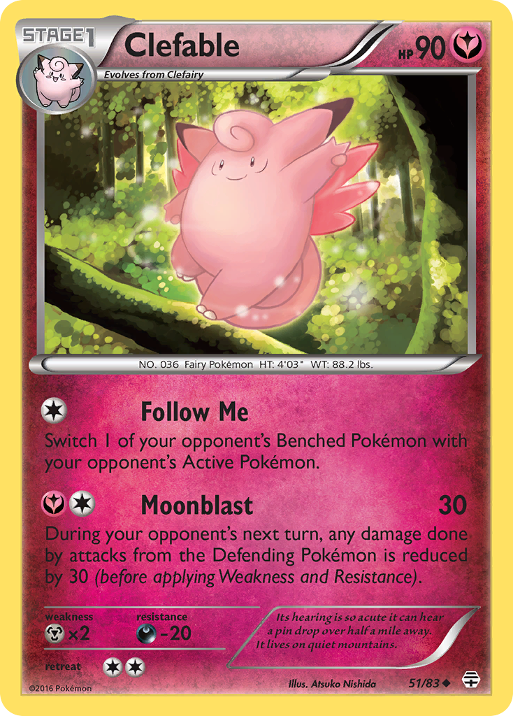 Clefable (51/83) [XY: Generations] | L.A. Mood Comics and Games