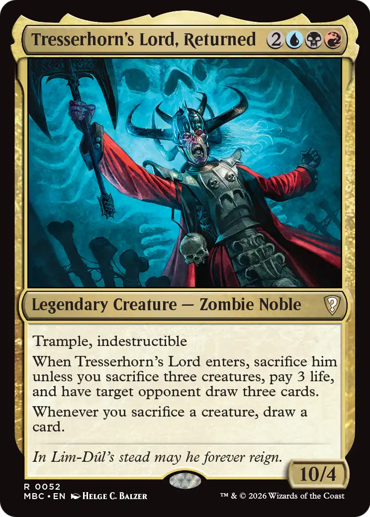 Tresserhorn's Lord, Returned [Mystery Booster: Commander Edition] | L.A. Mood Comics and Games