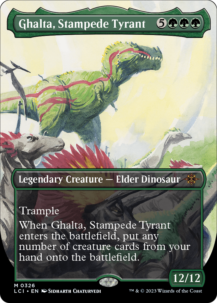 Ghalta, Stampede Tyrant (Borderless) [The Lost Caverns of Ixalan] | L.A. Mood Comics and Games