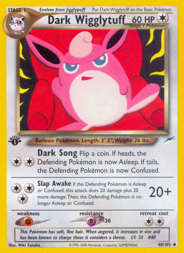 Dark Wigglytuff (40/105) [Neo Destiny 1st Edition] | L.A. Mood Comics and Games