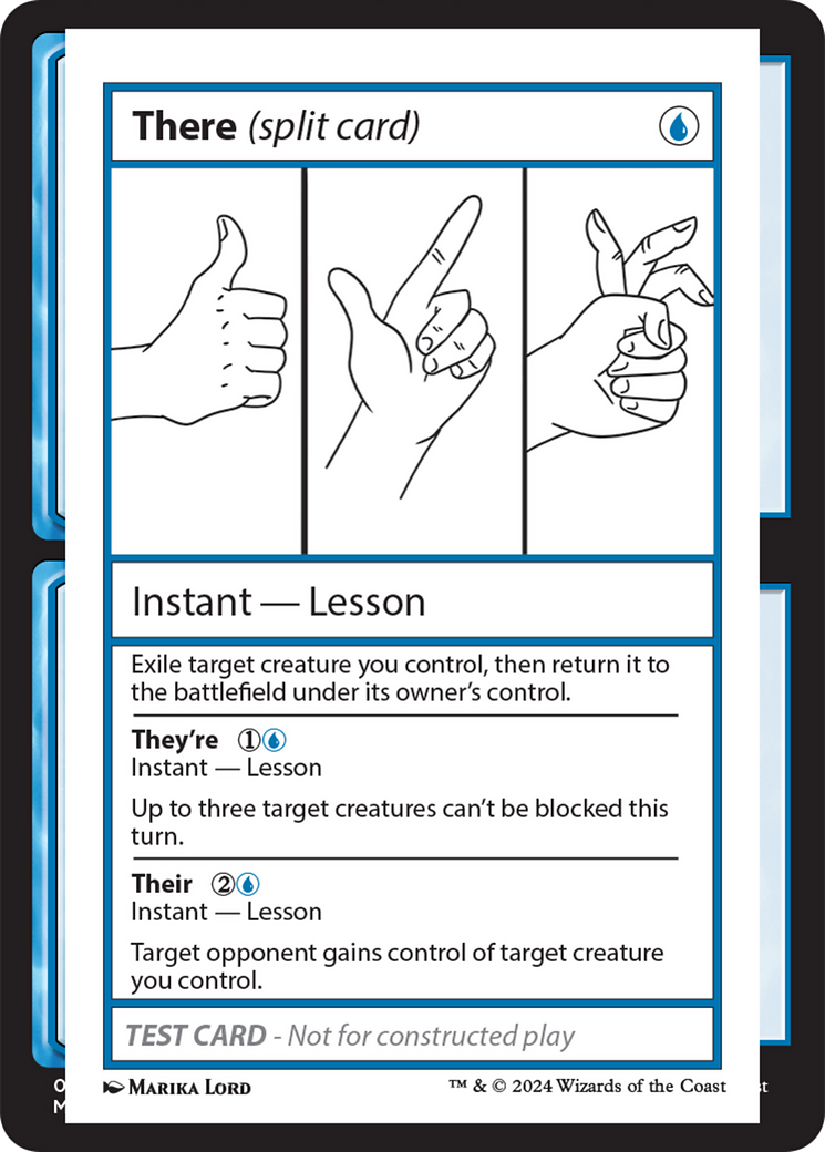 There (Split Card) [Mystery Booster 2 Playtest Cards] | L.A. Mood Comics and Games