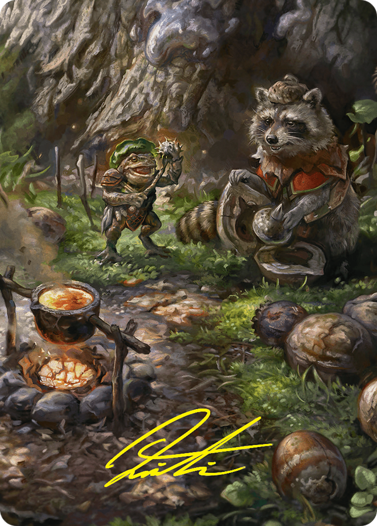 Sylvan Scavenging Art Card (46/54) (Gold-Stamped Signature) [Foundations Art Series] | L.A. Mood Comics and Games