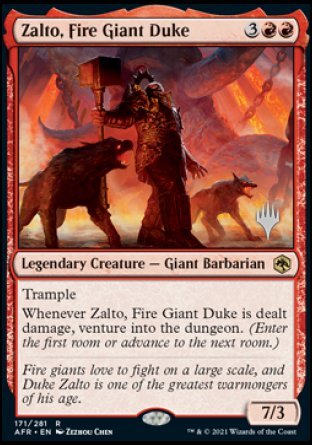 Zalto, Fire Giant Duke (Promo Pack) [Dungeons & Dragons: Adventures in the Forgotten Realms Promos] | L.A. Mood Comics and Games