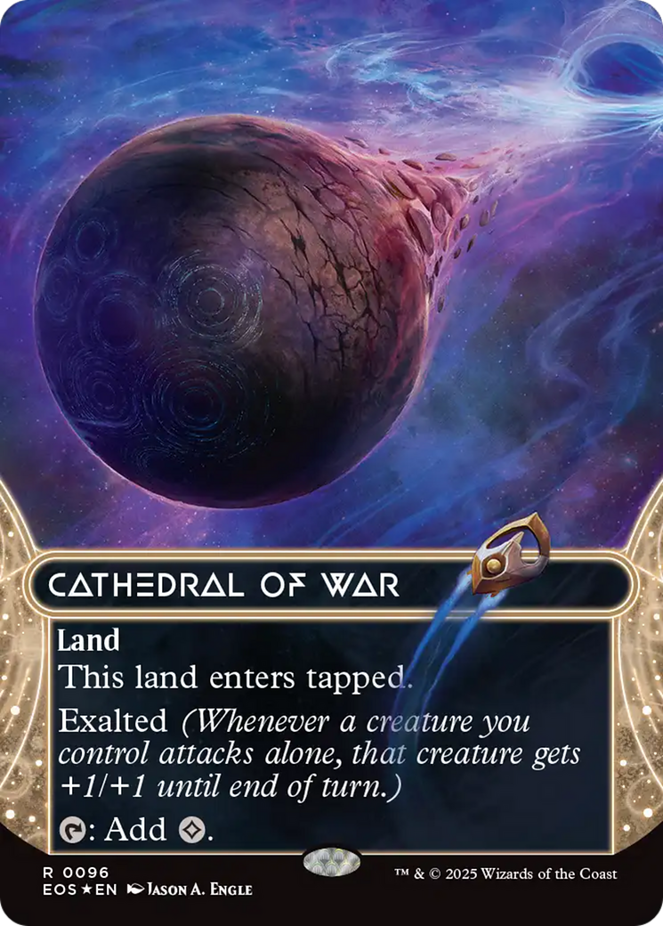 Cathedral of War (0096) (Borderless) (Galaxy Foil) [Edge of Eternities: Stellar Sights] | L.A. Mood Comics and Games
