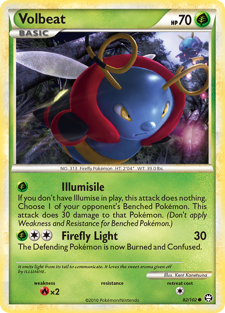 Volbeat (82/102) [HeartGold & SoulSilver: Triumphant] | L.A. Mood Comics and Games