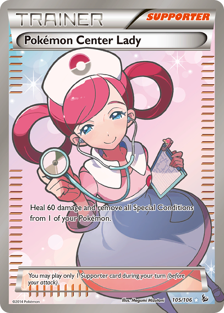 Pokemon Center Lady (105/106) [XY: Flashfire] | L.A. Mood Comics and Games