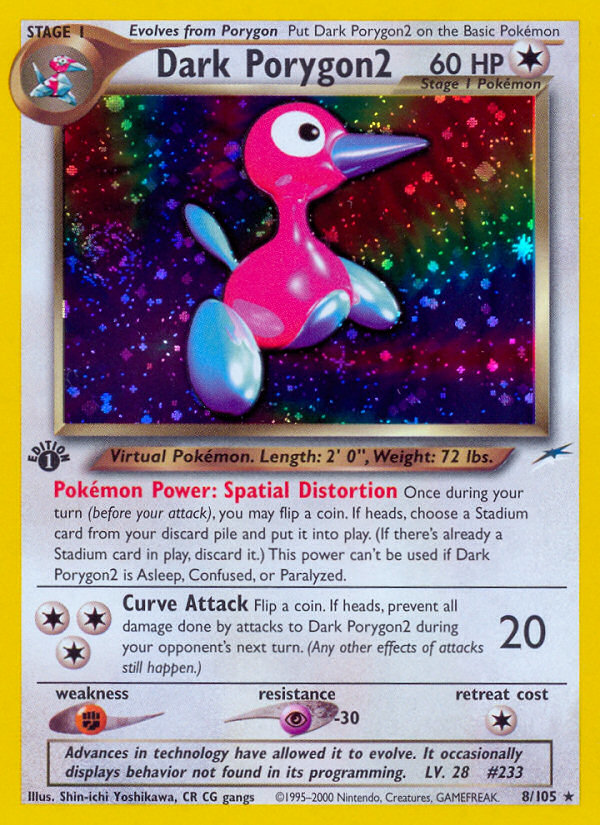Dark Porygon2 (8/105) [Neo Destiny 1st Edition] | L.A. Mood Comics and Games