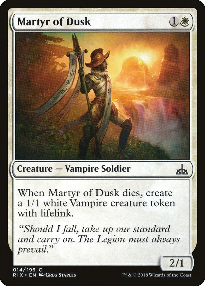 Martyr of Dusk [Rivals of Ixalan] | L.A. Mood Comics and Games