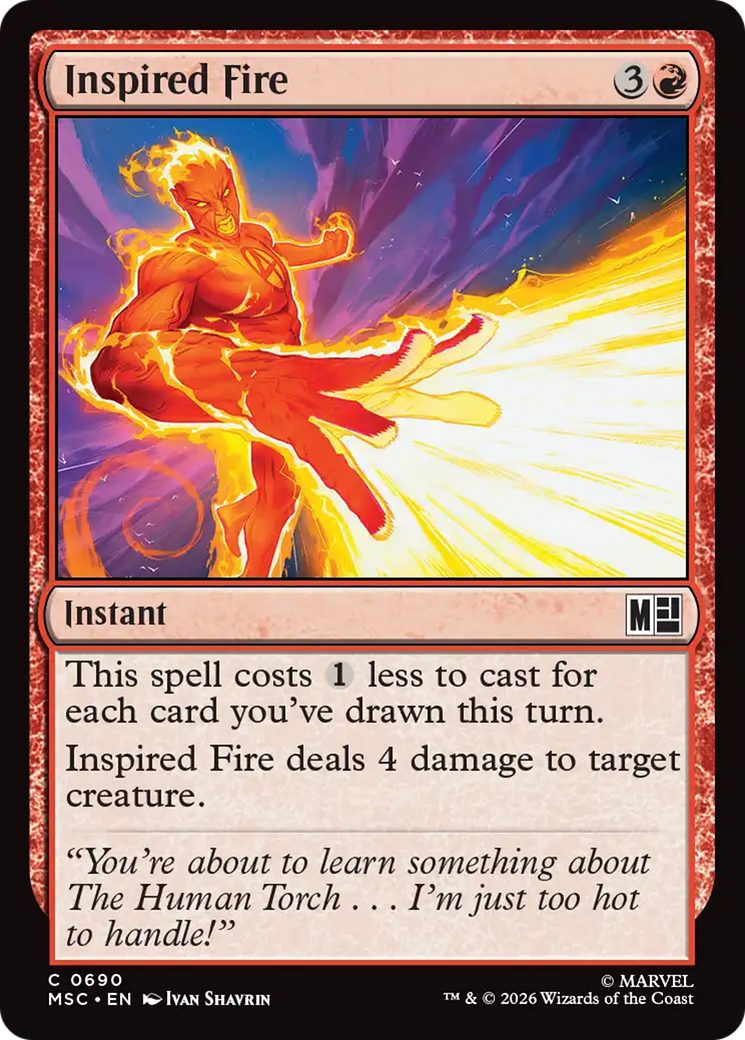 Inspired Fire [Marvel Super Heroes Commander] | L.A. Mood Comics and Games