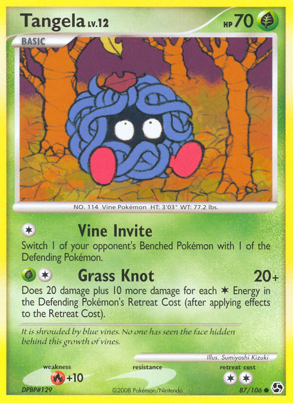 Tangela (87/106) [Diamond & Pearl: Great Encounters] | L.A. Mood Comics and Games