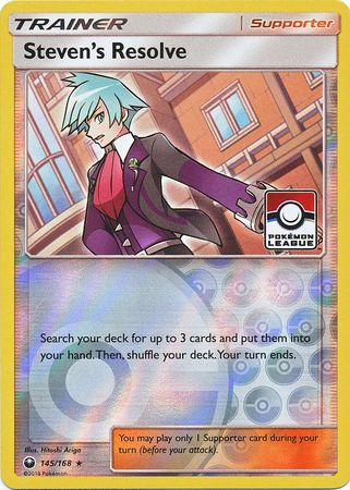 Steven's Resolve (145/168) (League Promo) [Sun & Moon: Celestial Storm] | L.A. Mood Comics and Games