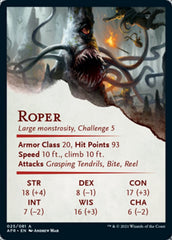 Roper Art Card (Gold-Stamped Signature) [Dungeons & Dragons: Adventures in the Forgotten Realms Art Series] | L.A. Mood Comics and Games
