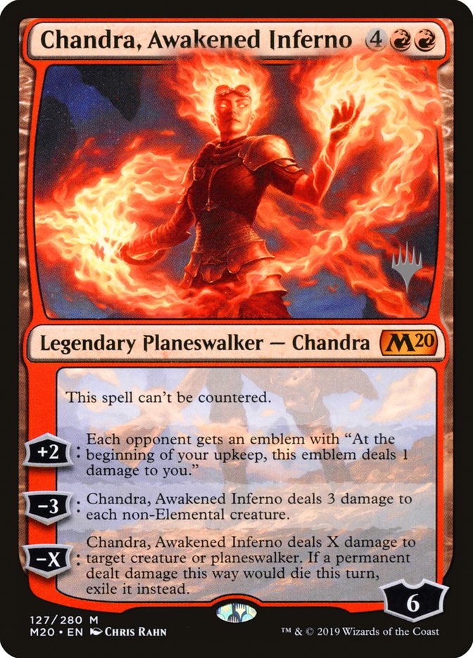 Chandra, Awakened Inferno (Promo Pack) [Core Set 2020 Promos] | L.A. Mood Comics and Games