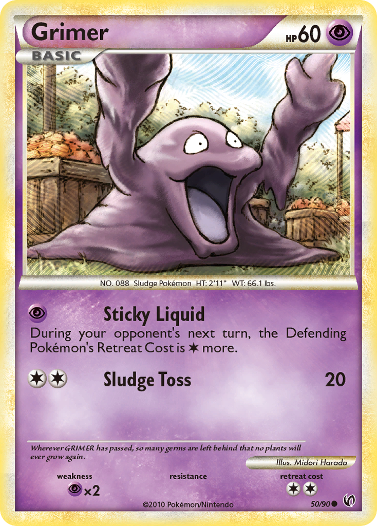 Grimer (50/90) [HeartGold & SoulSilver: Undaunted] | L.A. Mood Comics and Games