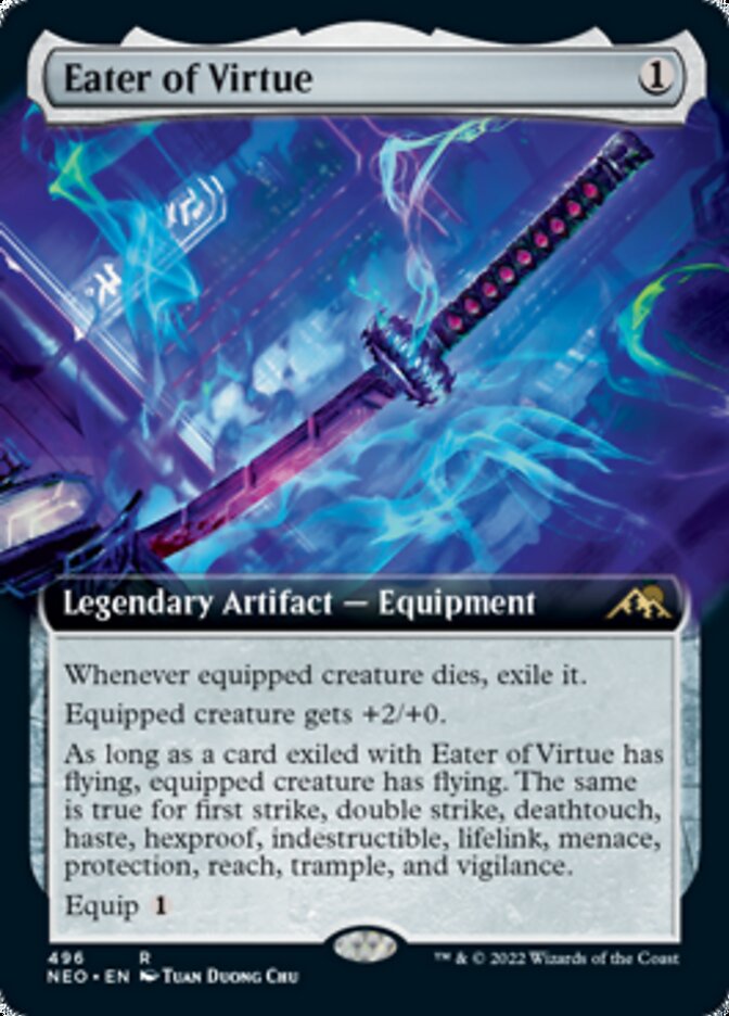 Eater of Virtue (Extended Art) [Kamigawa: Neon Dynasty] | L.A. Mood Comics and Games