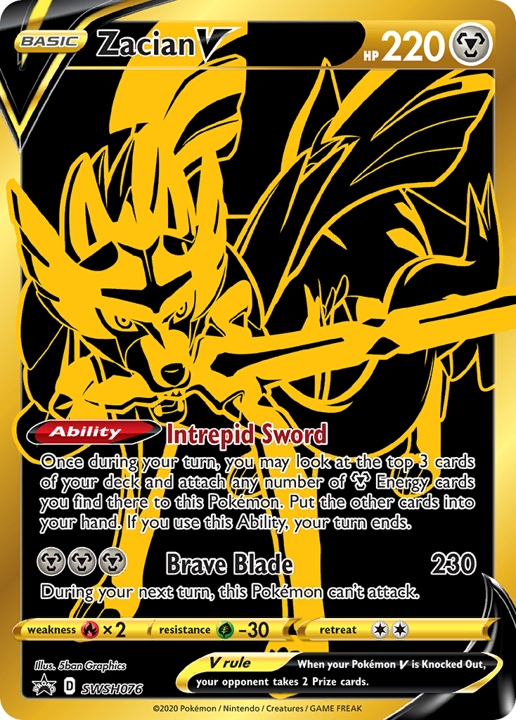Zacian V (SWSH076) [Sword & Shield: Black Star Promos] | L.A. Mood Comics and Games