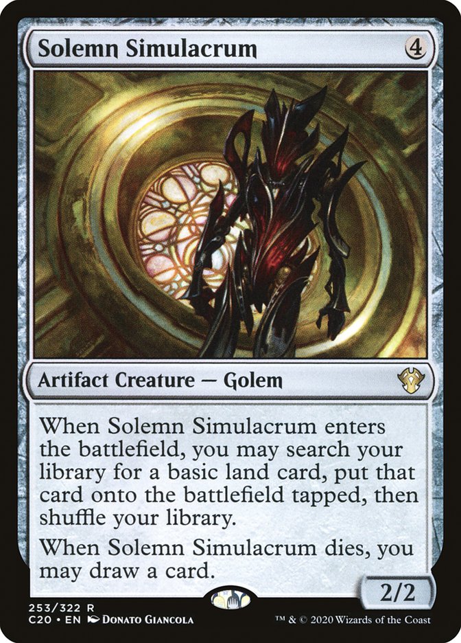 Solemn Simulacrum [Commander 2020] | L.A. Mood Comics and Games