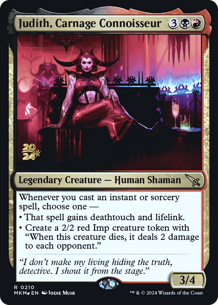 Judith, Carnage Connoisseur [Murders at Karlov Manor Prerelease Promos] | L.A. Mood Comics and Games