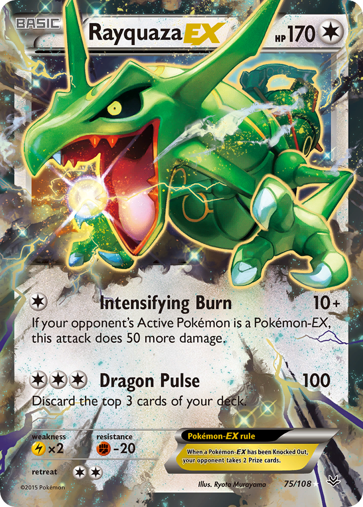 Rayquaza EX (75/108) [XY: Roaring Skies] | L.A. Mood Comics and Games