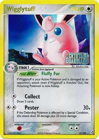 Wigglytuff (13/100) (Stamped) [EX: Crystal Guardians] | L.A. Mood Comics and Games