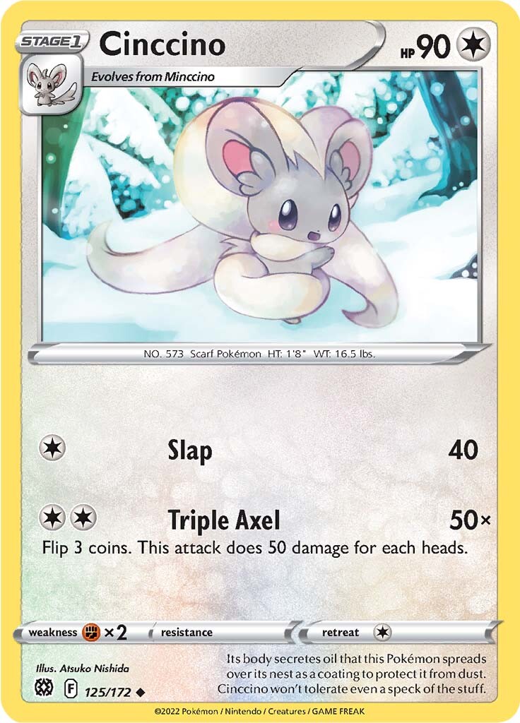 Cinccino (125/172) [Sword & Shield: Brilliant Stars] | L.A. Mood Comics and Games