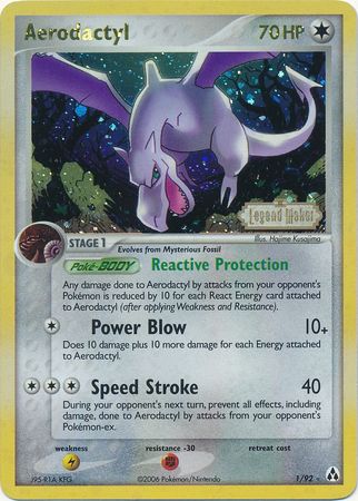 Aerodactyl (1/92) (Stamped) [EX: Legend Maker] | L.A. Mood Comics and Games