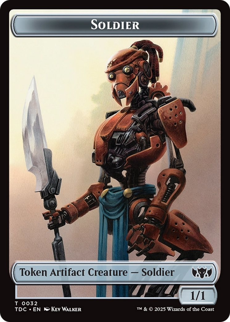Solider (0032) // Copy Double-Sided Token [Tarkir: Dragonstorm Commander Tokens] | L.A. Mood Comics and Games