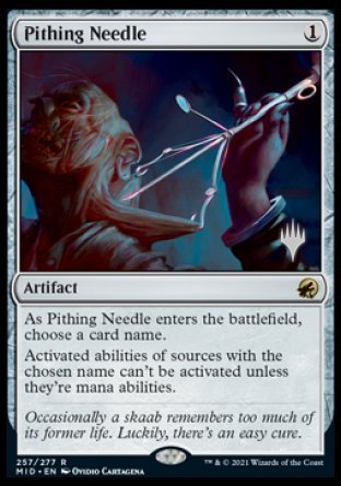 Pithing Needle (Promo Pack) [Innistrad: Midnight Hunt Promos] | L.A. Mood Comics and Games