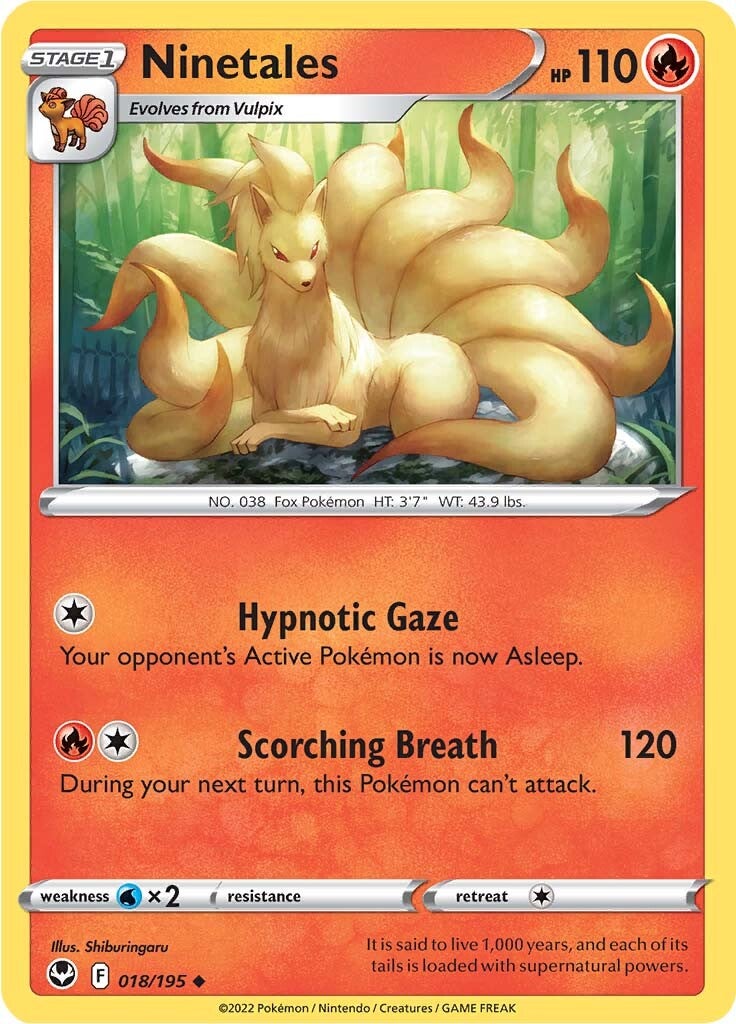 Ninetales (018/195) [Sword & Shield: Silver Tempest] | L.A. Mood Comics and Games
