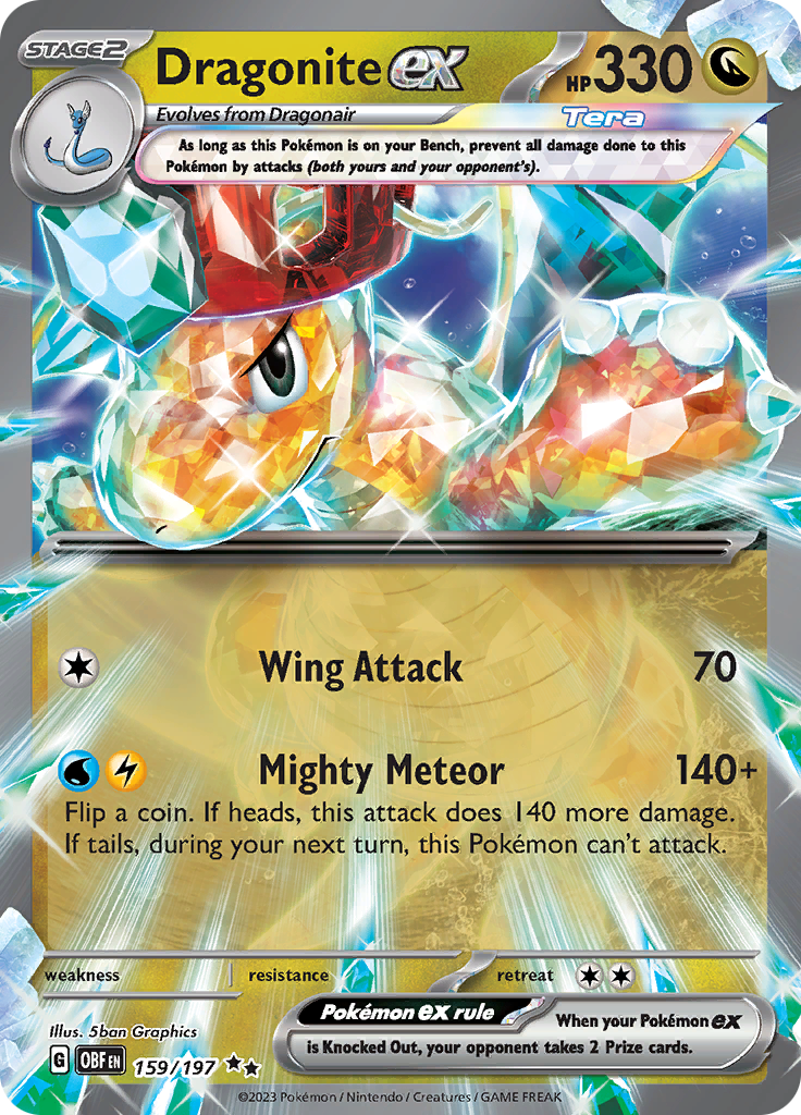 Dragonite ex (159/197) [Scarlet & Violet: Obsidian Flames] | L.A. Mood Comics and Games