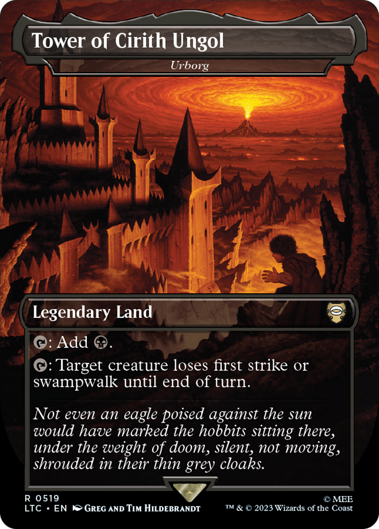Tower of Cirith Ungol - Urborg (Borderless) [The Lord of the Rings: Tales of Middle-Earth Commander] | L.A. Mood Comics and Games